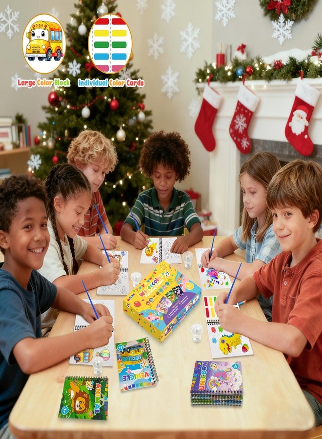 WWN 24 Water Coloring Books Party Favors: Bulk Mini Kids Birthday Favor, Goodie Bag Stuffers, Art & Crafts Classroom Prizes, Paint Activities School Toys, Halloween & Christmas Return Gifts for Ages 4-8 - Image 2